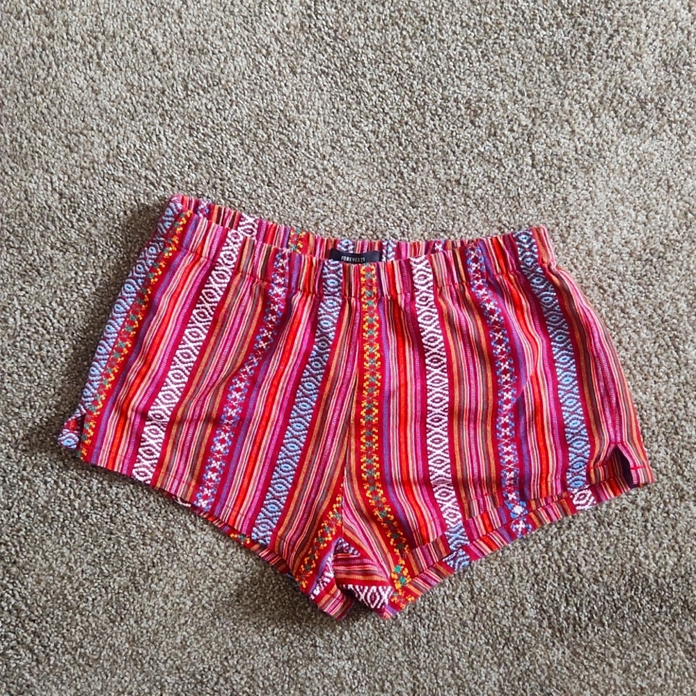 Forever 21 small cotton shorts elastic waist